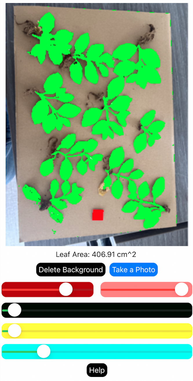 Flattenable foliage scan